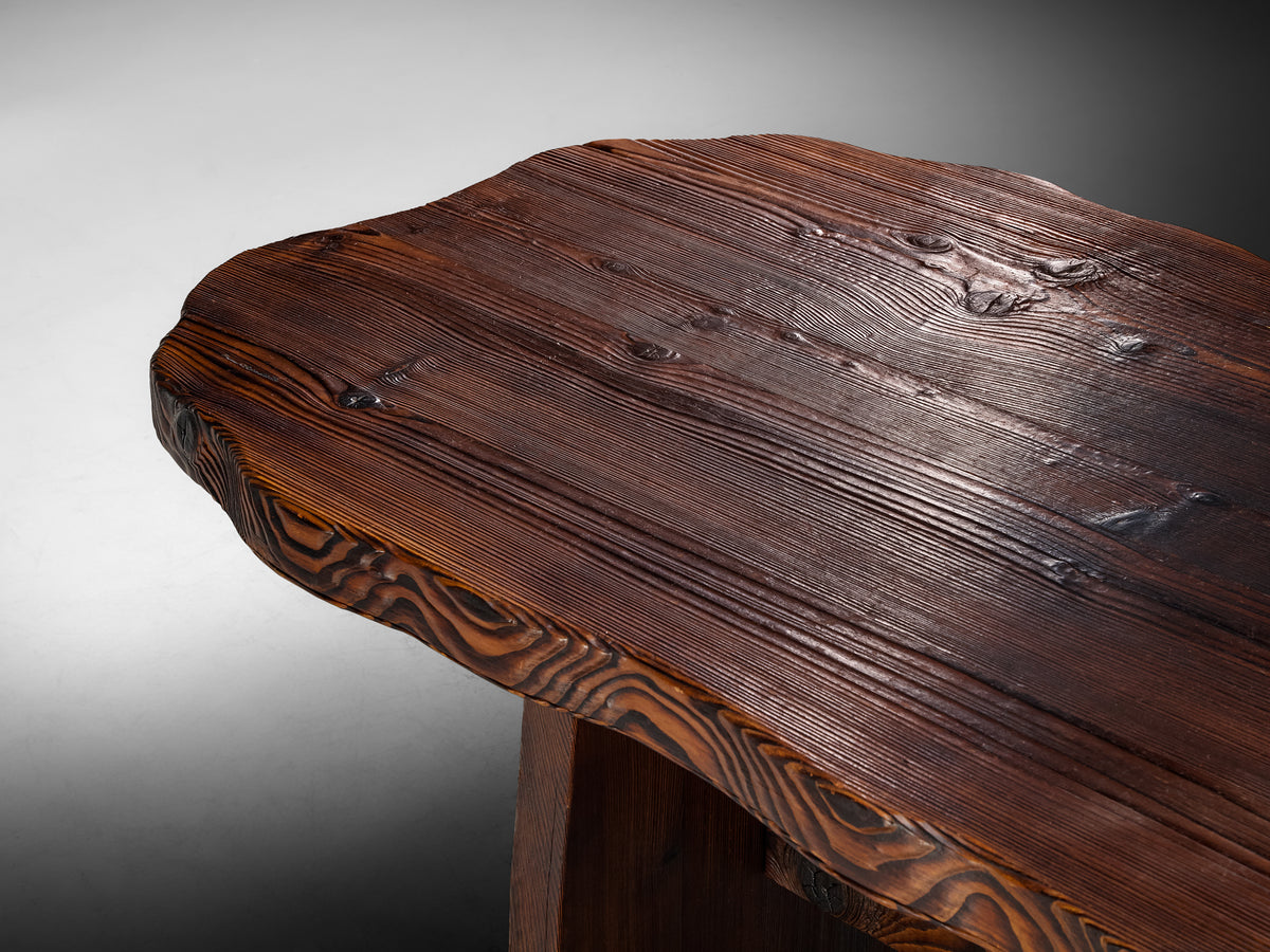 Freeform Rustic Table with Textured Grain Tables Morentz