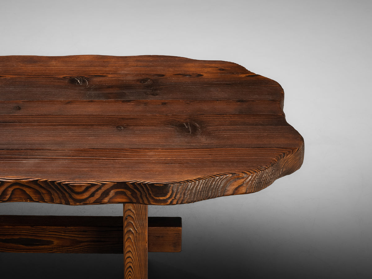Freeform Rustic Table with Textured Grain Tables Morentz