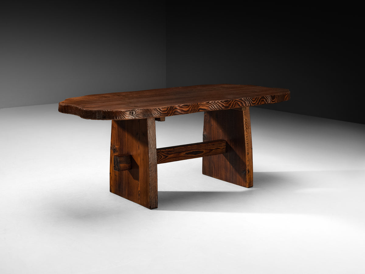 Freeform Rustic Table with Textured Grain Tables Morentz