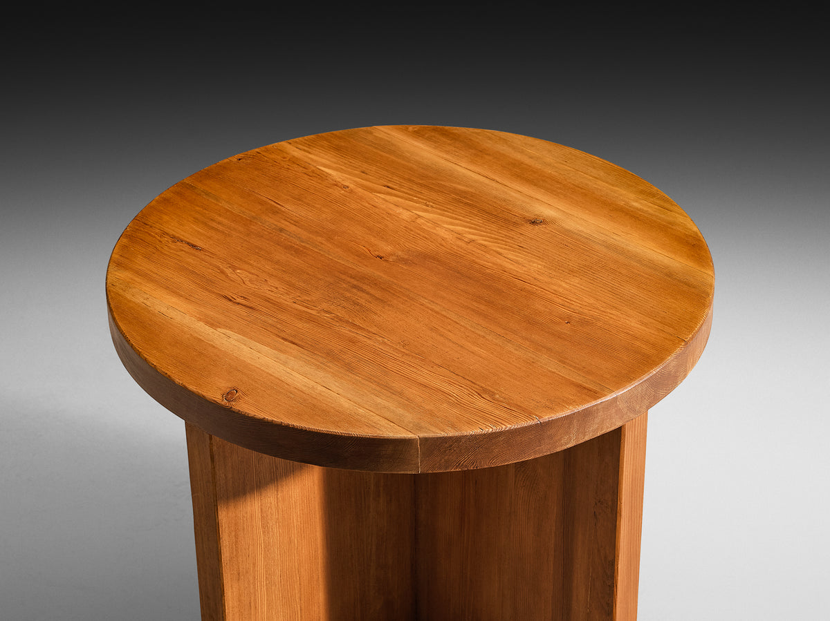 Axel Einar Hjorth for Nordiska Kompaniet Rare 'Lovö' Side Table in Solid Pine Tables Morentz