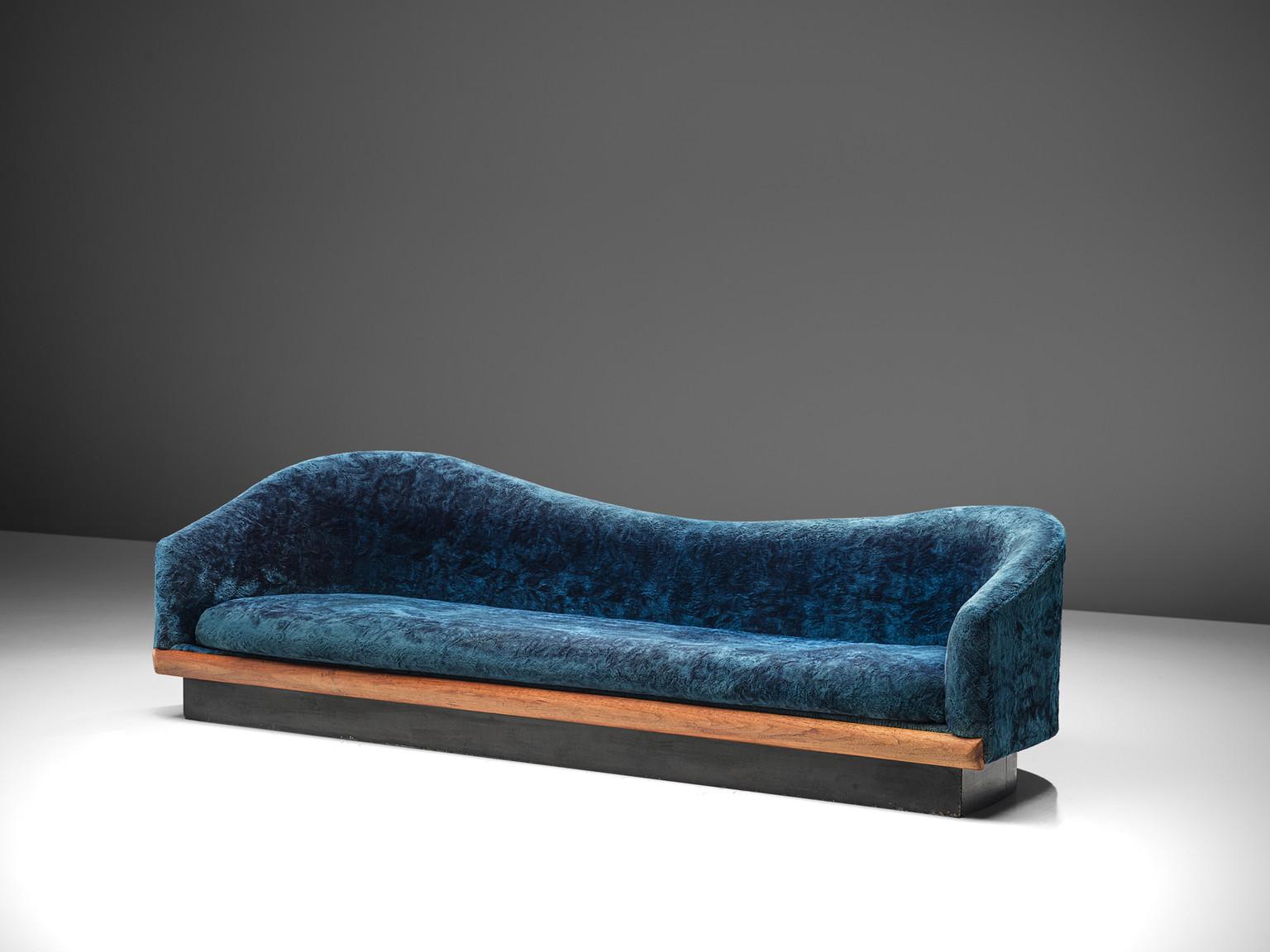 Adrian Pearsall Sea Blue 'Cloud' Sofa