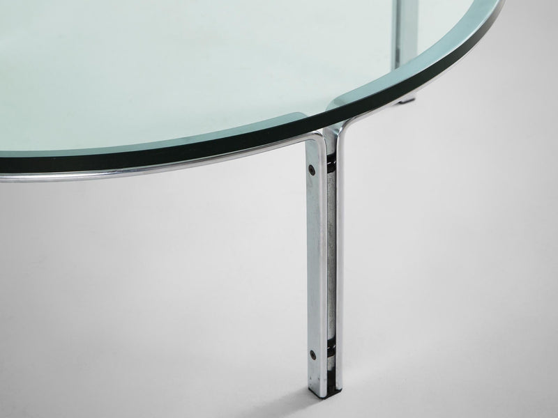 Horst Brüning for Kill International Cocktail Table in Chrome and Glass