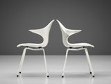 Pair of Eccentric Italian Fiberglass Chairs