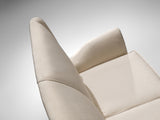 Italian Three-Seater Sofa in Off-White Upholstery