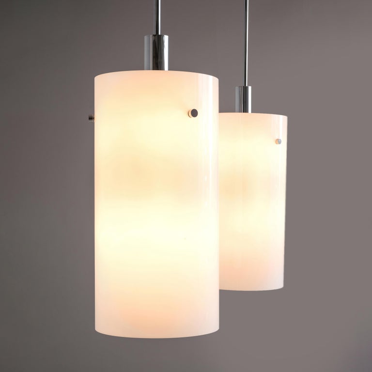 Pendant Lamps with White Glass Shade
