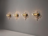 Wall Light in Brass and Glass