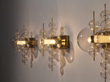 Wall Light in Brass and Glass