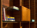 Studio B.B.P.R. Large Library in Walnut and Glass