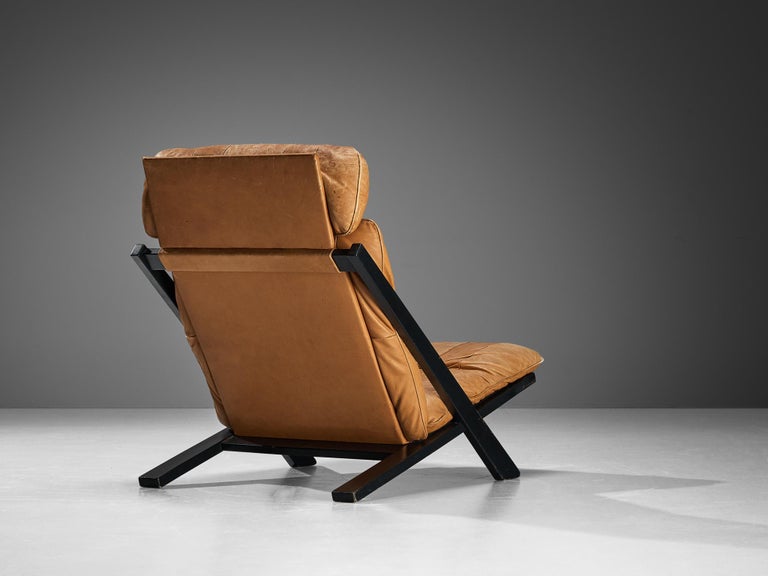 Ueli Berger for De Sede Lounge Chair in Cognac Leather