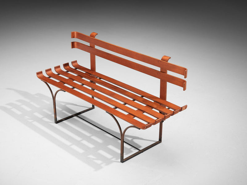 Italian Bench in Plywood and Metal