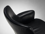 Arne Norell Pair of Reupholstered High Quality Leather 'Pilot' Armchairs
