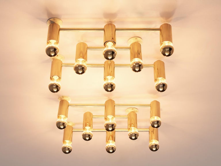 Midcentury Brass Ceiling Lights