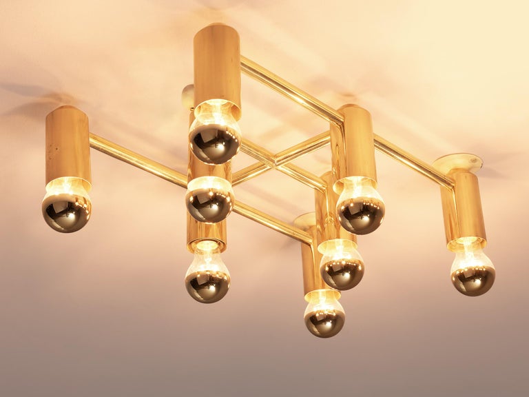 Midcentury Brass Ceiling Lights