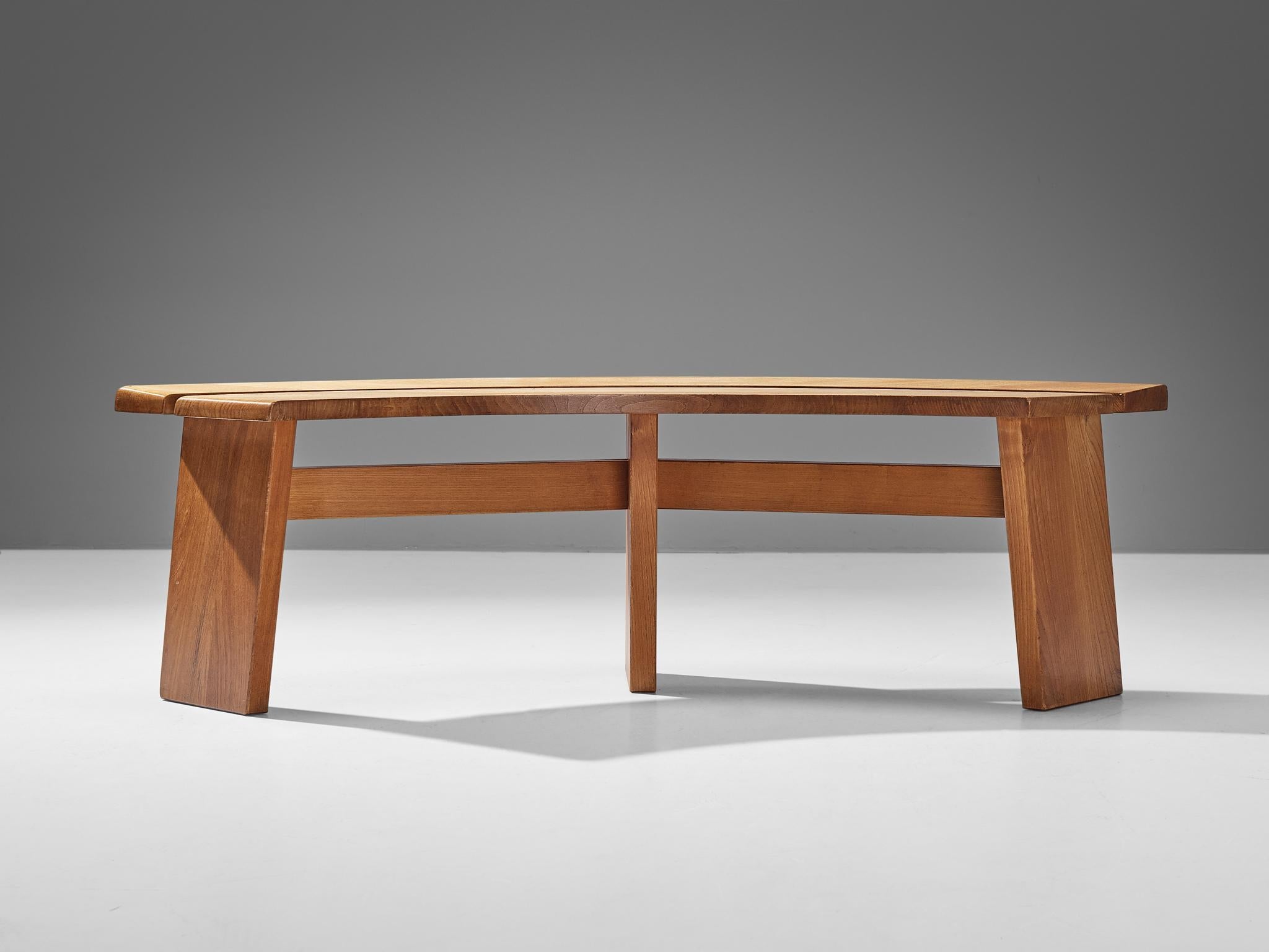 Early Pierre Chapo 'S38A’ Bench in Solid Elm