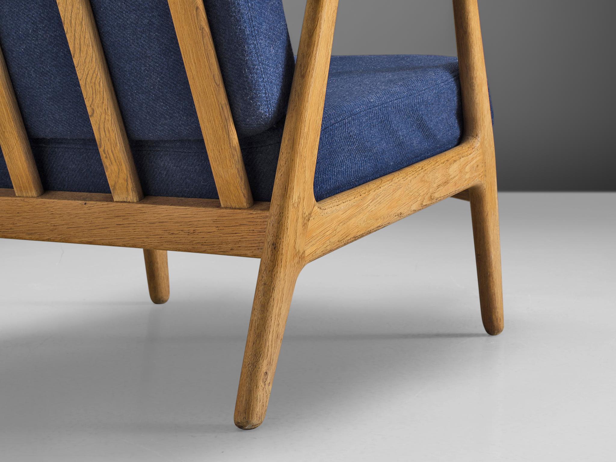 Danish Midcentury Armchair in Solid Oak