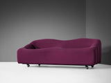 Pierre Paulin for Artifort ´ABCD´ Two Seat Sofa in Purple Upholstery