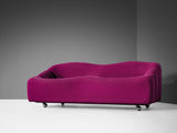 Pierre Paulin for Artifort ´ABCD´ Settee in Fuchsia Upholstery