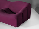 Pierre Paulin for Artifort ´ABCD´ Two Seat Sofa in Purple Upholstery