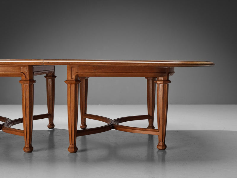 French Art Deco Dining Table in Oak