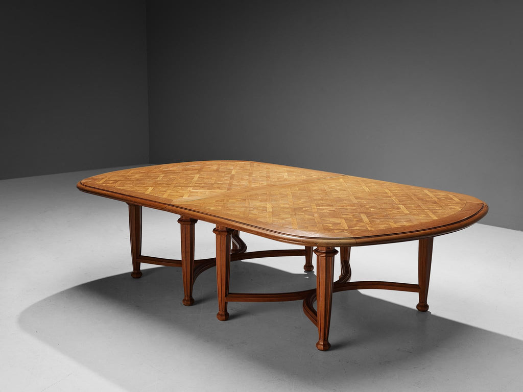 French Art Deco Dining Table In Oak – Morentz