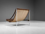Rare Stig Poulsson 'Bequem' Lounge Chair in Cognac Leather