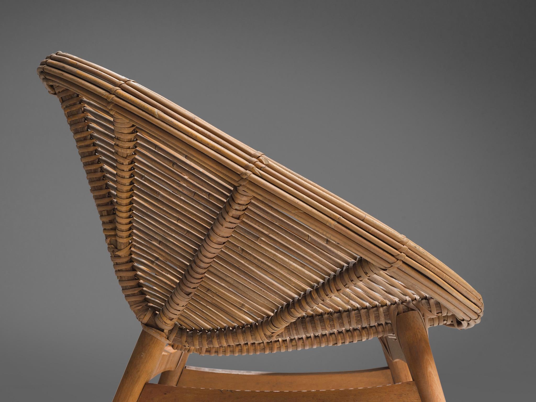 Patio Lounge Chairs in Bamboo and Wood