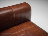 Italian Lounge Chair in Leather and Suede