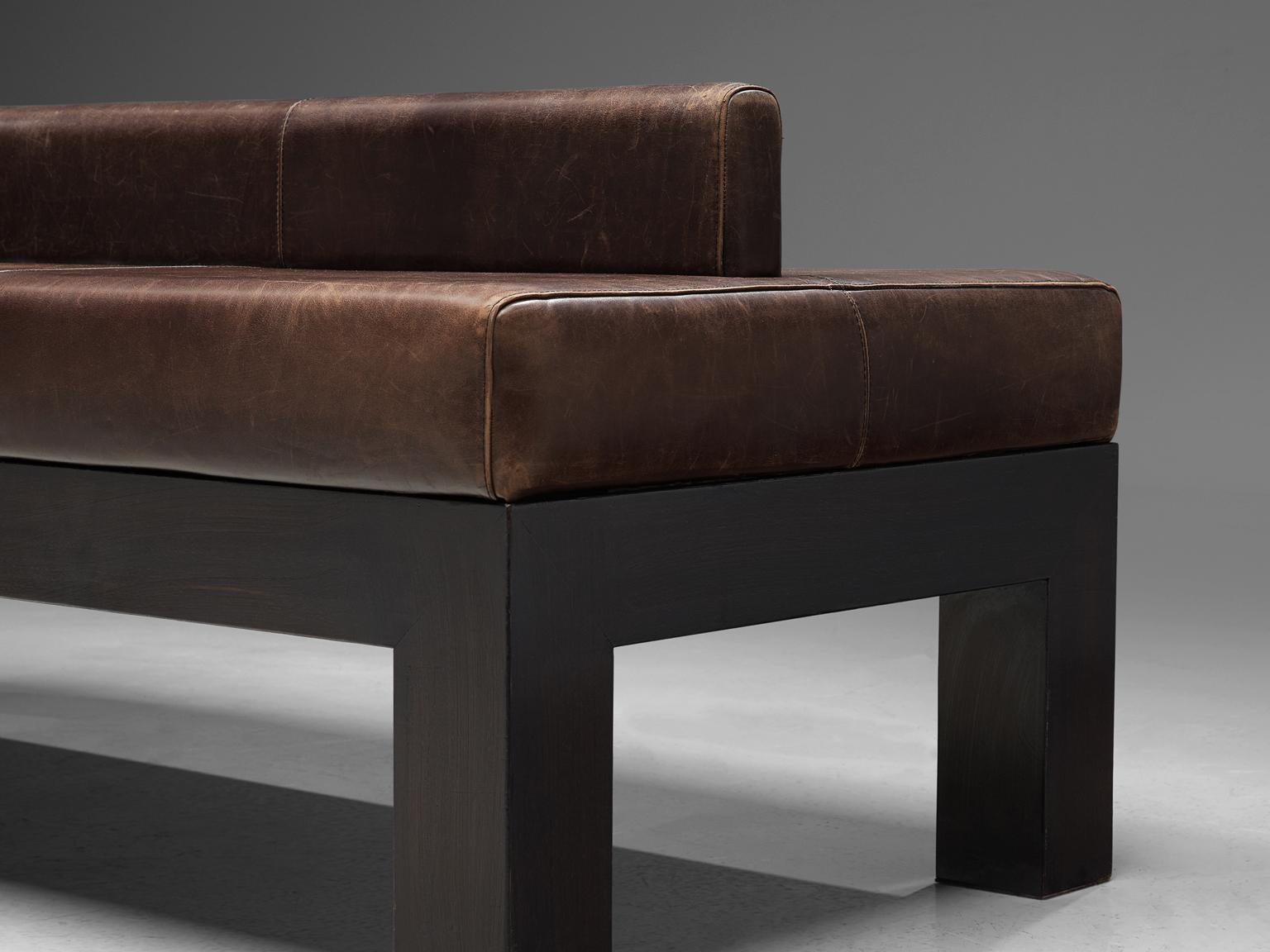 Emiel Veranneman Custom Made Bench in Buffalo Leather