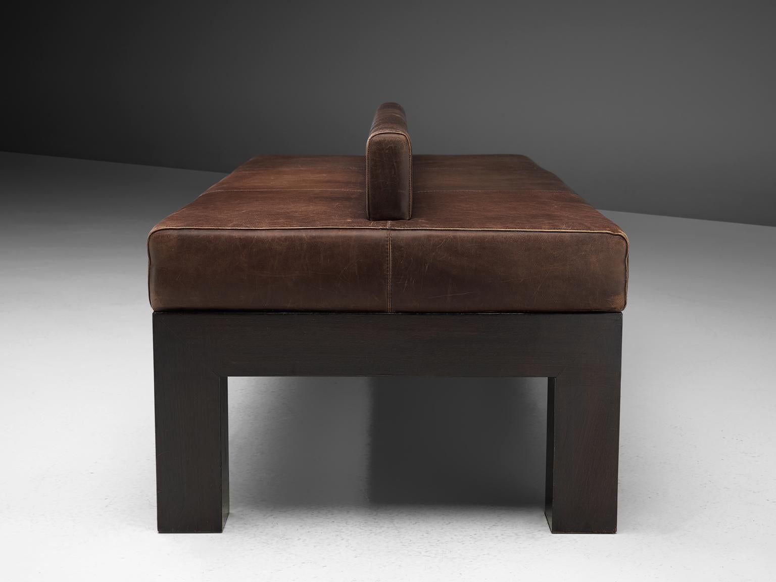Emiel Veranneman Custom Made Bench in Buffalo Leather