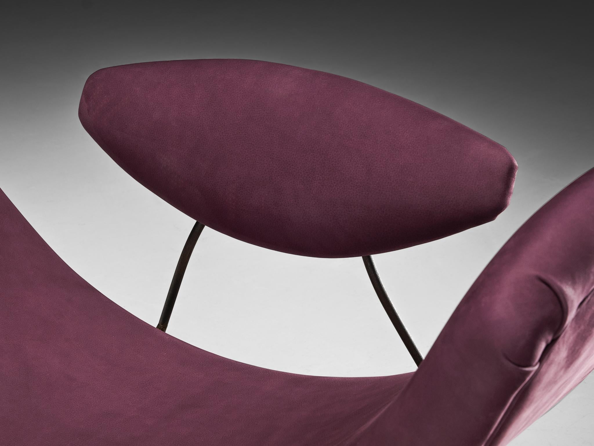 Martin Eisler & Carlo Hauner Early Edition 'Reversible' Chairs in Leather