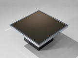 Italian Squared Coffee Table with Mirrored Surface