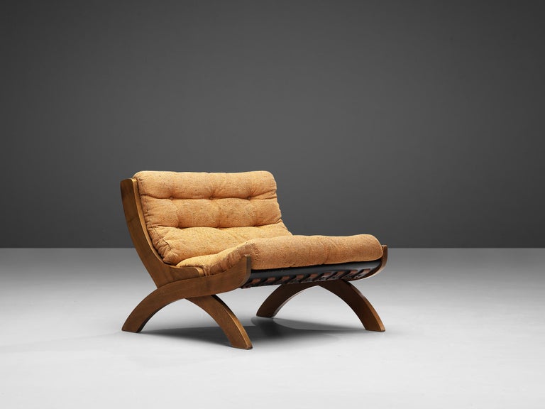 Marco Comolli for ICF Lounge Chair in Walnut