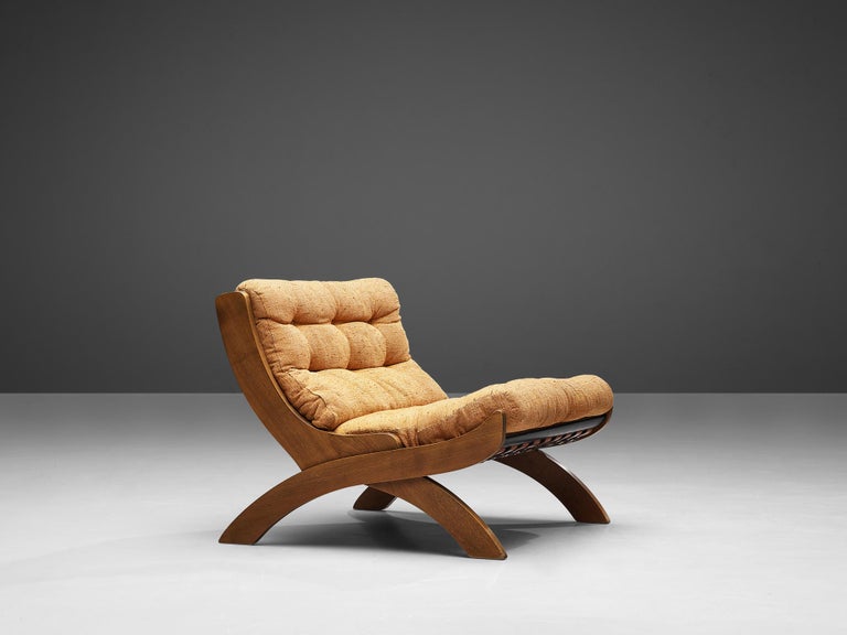 Marco Comolli for ICF Lounge Chair in Walnut