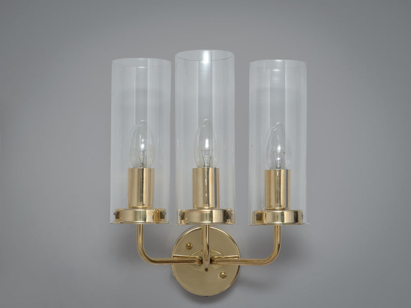 Hans-Agne Jakobsson 'Sonata' Wall Light in Glass and Brass