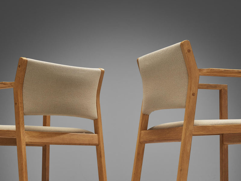 Børge Morgensen for Fredericia Armchairs in Oak