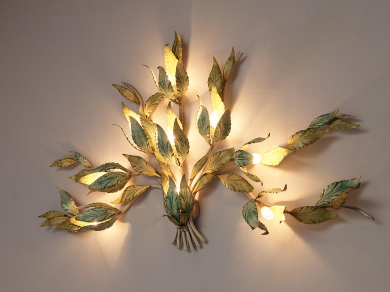 Organic Branched Wall Lamps in Painted Metal