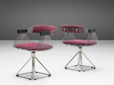 Rudi Verelst Set of Six 'Delta' Chairs in Chrome