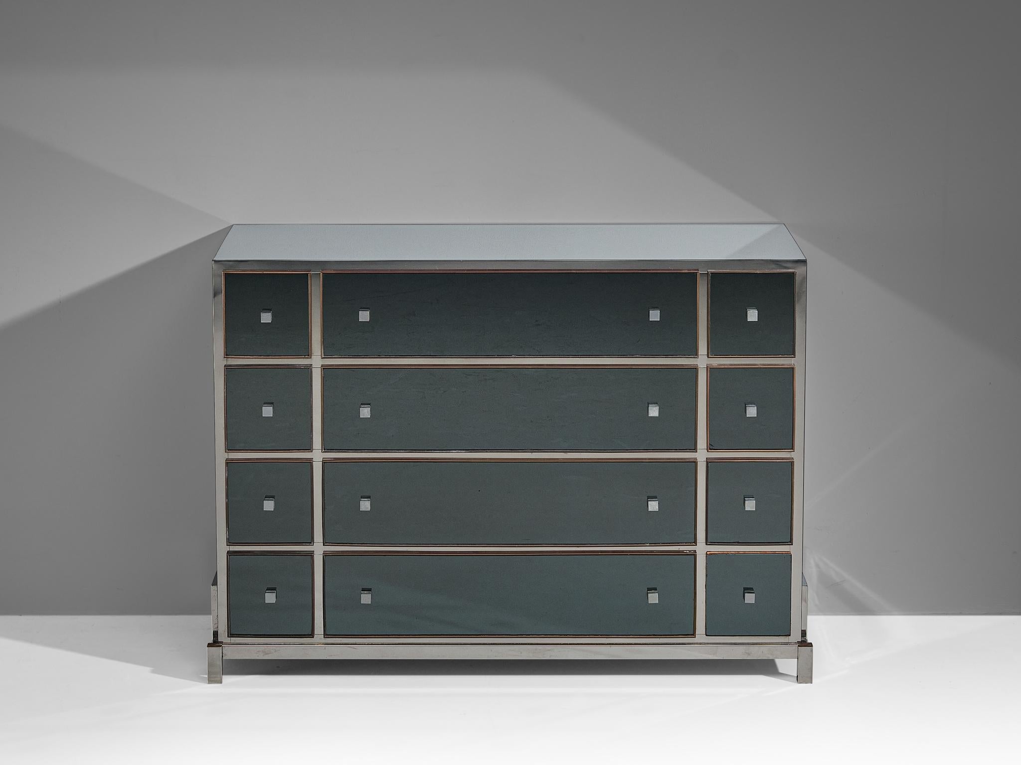 Michel Pigneres Mirrored Chest of Drawers