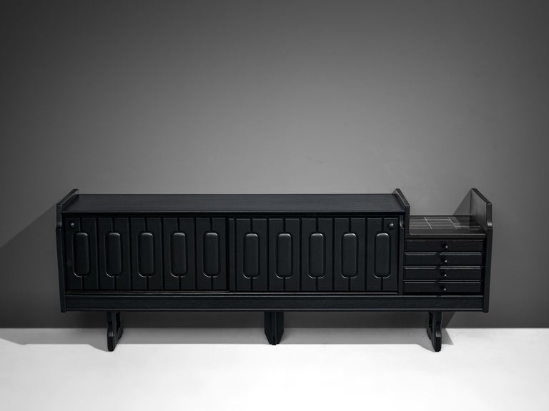 Guillerme & Chambron 'Simon' Sideboard in Black Stained Oak