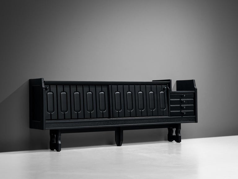 Guillerme & Chambron 'Simon' Sideboard in Black Stained Oak