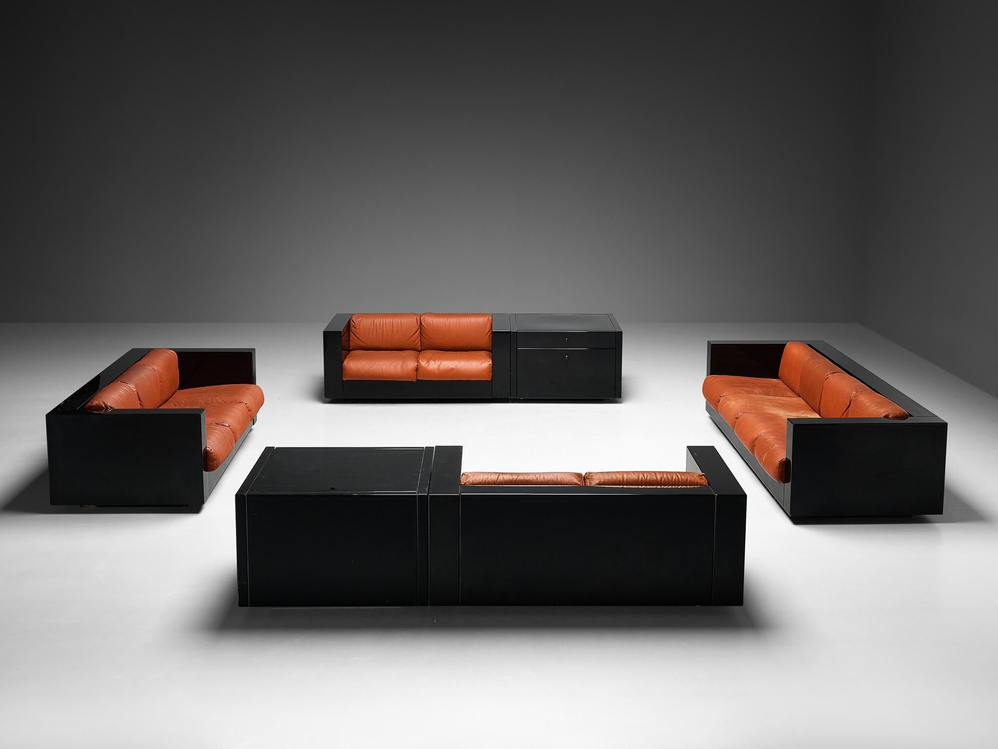 Massimo and Lella Vignelli for Poltronova 'Saratoga' Living Room Set