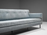 Edward Wormley for Dunbar Sofa in Light Blue Upholstery