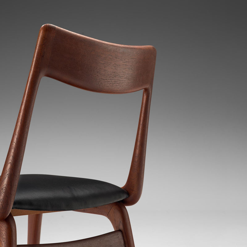 Alfred Christensen Set of Six 'Boomerang' Chairs in Teak