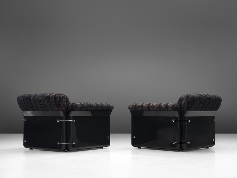 Vittorio Introini for Saporiti Pair of 'Larissa' Lounge Chairs