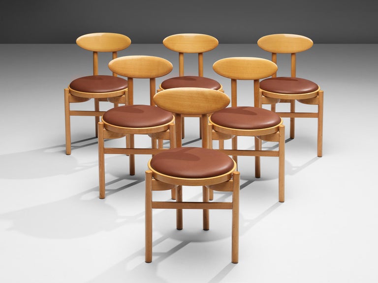 Italian Dining Chairs by Pozzi