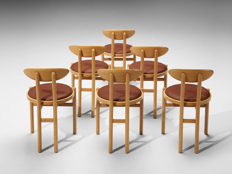 Italian Dining Chairs by Pozzi