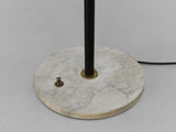 Floor Lamp with Large Shade and Marble Base