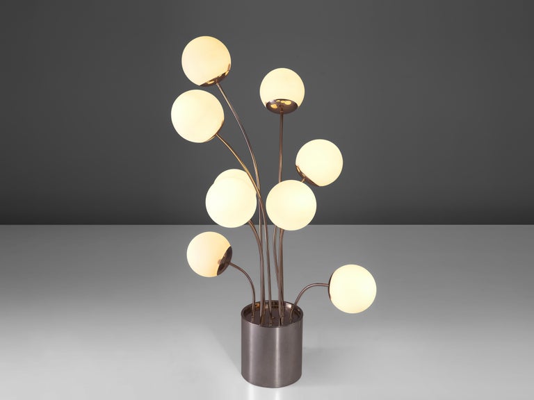 Pia Guidetti for Lumi 'Crippa' Table Lamp in Opaline Glass