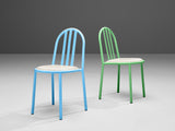 Robert Mallet-Stevens Dining Chairs in Colourful Metal