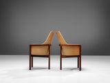 Bernt Petersen for Søborg Møbelfabrik Pair of Dining Chairs in Leather